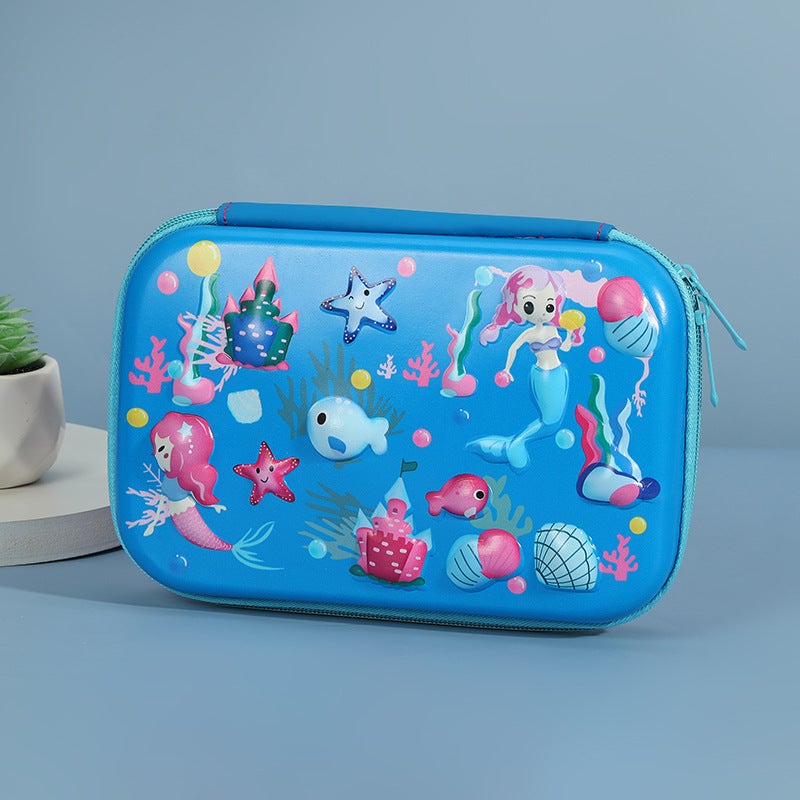 Waterproof Hard Case Stationery Box 3D Cartoon Pencil Case Primary School Students Large Capacity Stationery Bag Compression Large Capacity Storage Bag - Image 1