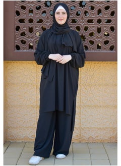 DAMAS COLLECTION P101-umrah essentials Jilbab for women with tow style Skirt or Trouser -4 piece Prayer Clothes for Muslim Women-Islamic Abaya Dress Outfit maxi with scarf and poket- Modest suit Women  - Image 3