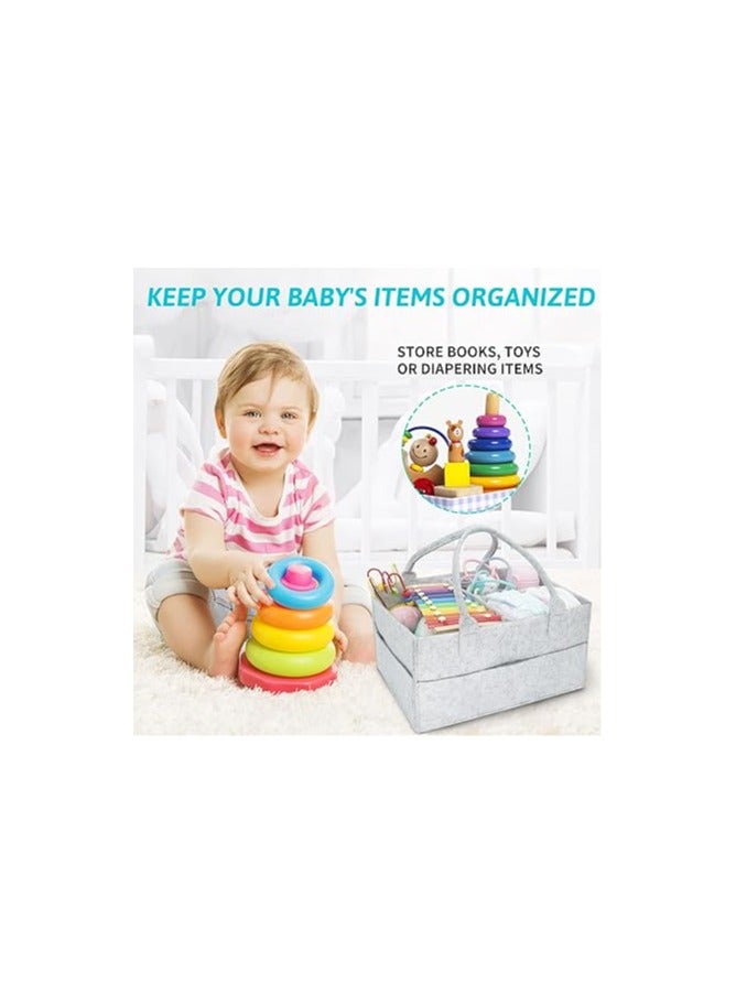 general Baby Diaper Caddy Organizer Tote Bag - Nursery Storage Bin for Changing Table | Portable Car Travel Organizer  - Image 5