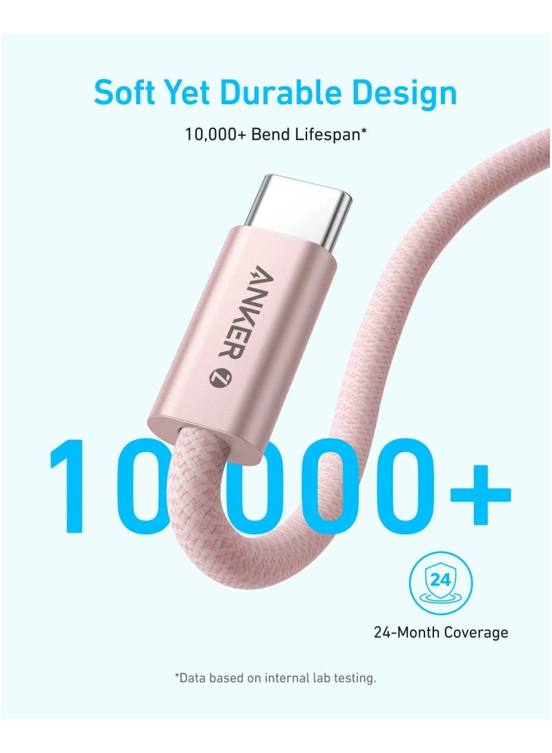Zolo USB C to USB C 240W Braided Fast Charging Cable -