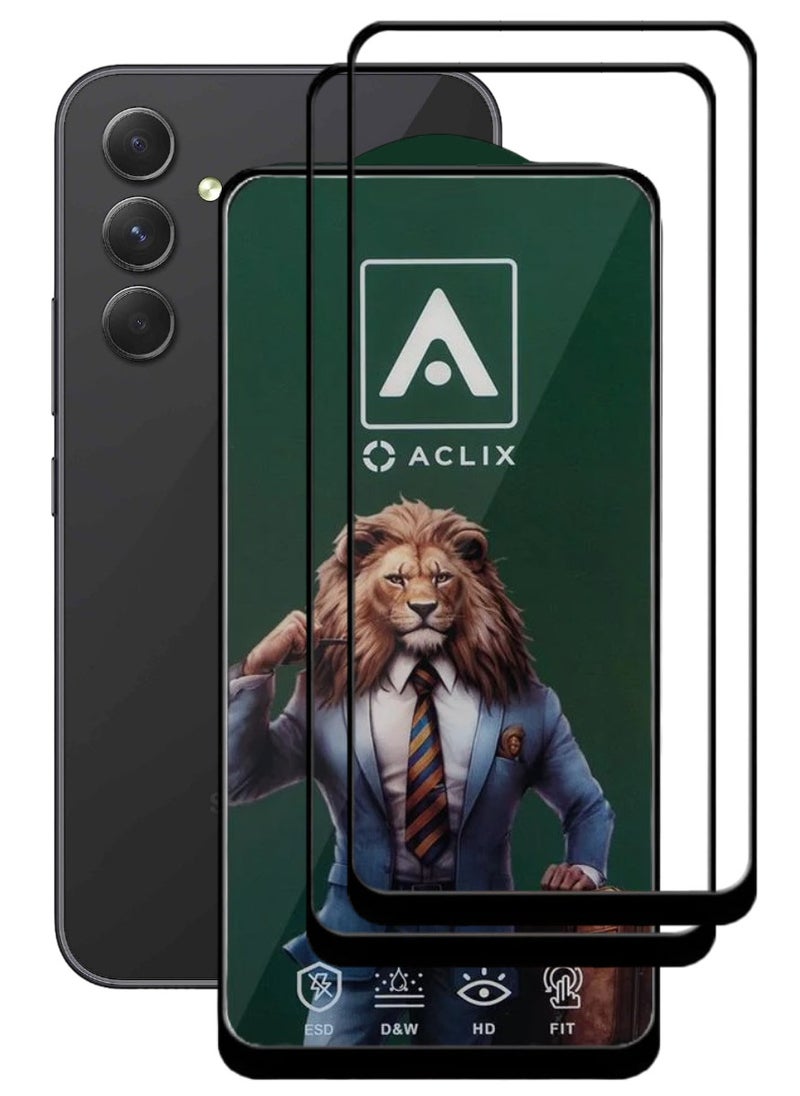 أكاليكس قطعتين، حماية شاشة، لهاتف سامسونج جالاكسي A54، جودة ممتازة. - Image 1