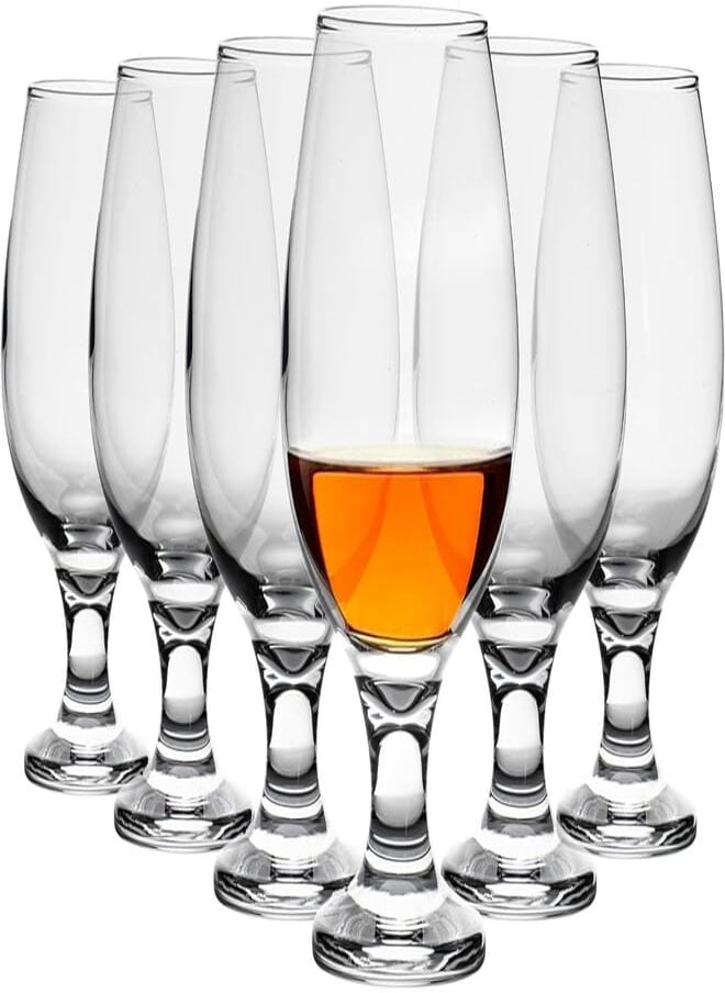 LAV LAV MISKET Glass Cup / 390 cc - 13.25 Oz / 6 Pcs/Elegant design, Trusted Brand, Attractive shape of Water, Soft Drink, Smoothies, Juices, Cocktails/High Quality Materials 