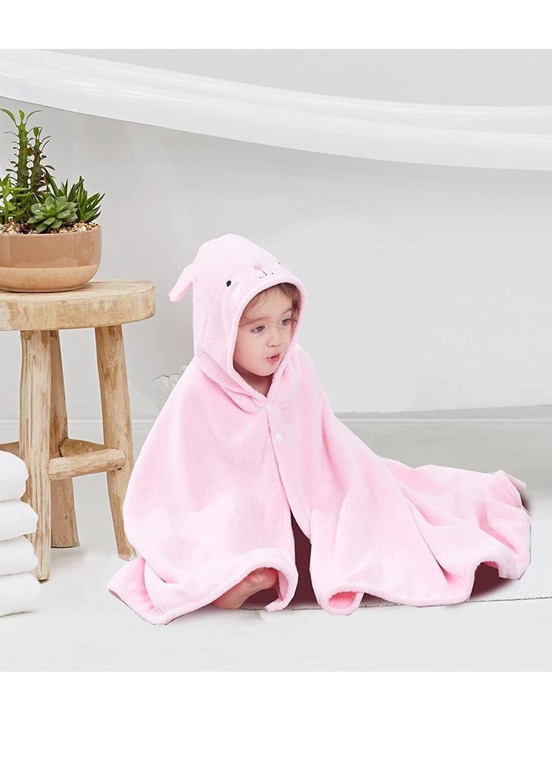 SYOSI Hooded Towels For Kids 3 13 years, Premium Beach Or Bath Towel, Rabbit design, Ultra Soft, and Extra Large, 100% Cotton Children's SwimmingBath Towel with Hood  - Image 1