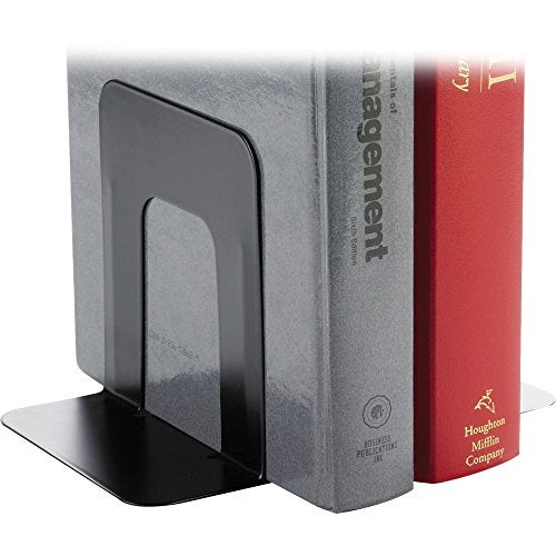 Business Source Heavy-Gauge Steel Book Supports, 4-3/4"x5-1/4"x5", 2/Pair (42550) - Image 1