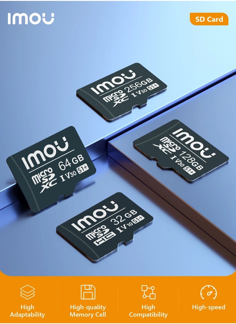 ايمو - بطاقة ذاكرة Micro SDXC سعة 128 جيجا فائقة السرعة فائقة التوافق فائقة التكيف فئة 10 (U3/ V30/3D) بطاقة فلاش TLC Nand مع سرعة قراءة 95 ميجابايت/ثانية وسرعة كتابة 38 ميجابايت/ثانية - Image 1