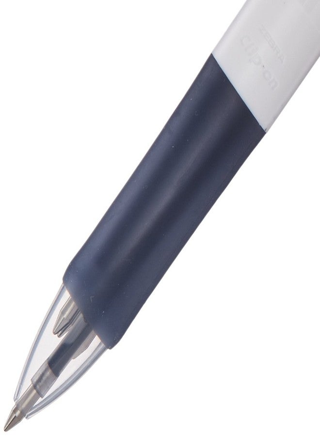 Zebra Technologies Zebra Clip-On G Series 4 Color Ballpoint Multi Pen - 0.7 mm - White Body (B4A3-W) - Image 2