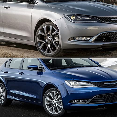 Tonsya For 2015 2016 2017 Chrysler 200 Front Bumper side Marker Housings Replacement Smoked Lens 68206449A 68206450A - Image 5