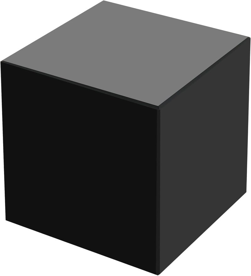 windforgecraft Black Obsidian Cube Natural Obsidian Quartz Crystals Handmade Black Obsidian Square Elegant Obsidian Crystals Sturdy Obsidian Cube Obsidian Stone Decor for Home Decoration (5cm) - Image 1