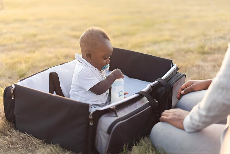 24x7 eMall Baby Bed Bag Portable 3 in 1 Portable Bassinet Cot Crib Bags for Infant Sleeping Resting Nappy Changing Station for 0-12 Months - Image 5