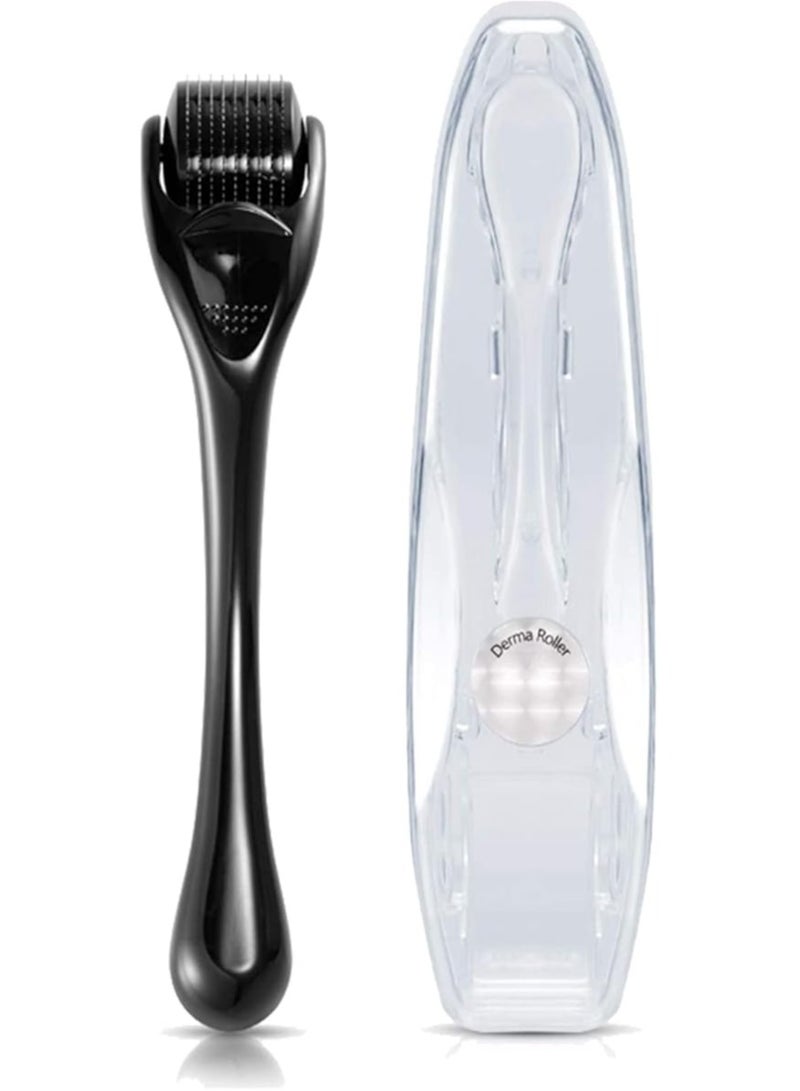 مجموعة ديرما رولر من كايزون 540 إبرة دقيقة من التيتانيوم مقاس 1 مم للوجه، مجموعة ديرما رولر للعناية باللحية وإعادة نمو الشعر، وإزالة التجاعيد وحب الشباب والندبات، مجموعة ديرما رولر احترافية مع حقيبة - Image 1