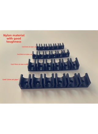 U-shaped Buckle 4/6/8/10/12/14/16MMPU Tracheal Clamp Multi-tube Clamp Seat Nylon Fixed Row Groove Pipe Clamp-Specification Model:White Card 6mm 6 Bits - pzsku/Z44E54400D2E1CF3E91ECZ/45/_/1741765986/49e934b2-04f5-4a10-9a93-10443ce56eb6