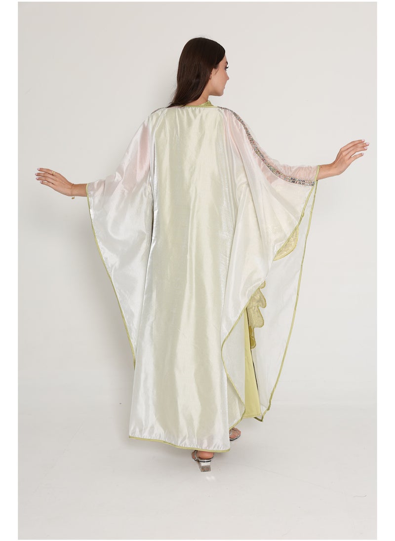IKKXA Shimmer Bisht Design Jalabiya  - Image 2
