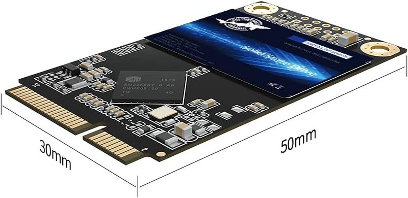 Dogfish mSATA SSD 500GB 3D NAND TLC SATA III 6 Gb/s, mSATA (30x50.9mm) Internal Solid State Drive - Compatible with Desktop PC Laptop - (MSATA 500GB) - Image 2