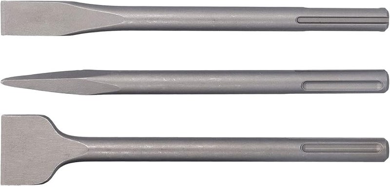 3 قطع من مجموعة الإزميل المتينة من الفولاذ الكربوني مقاس 2 لأعمال البلاط والخرسانة - Image 2