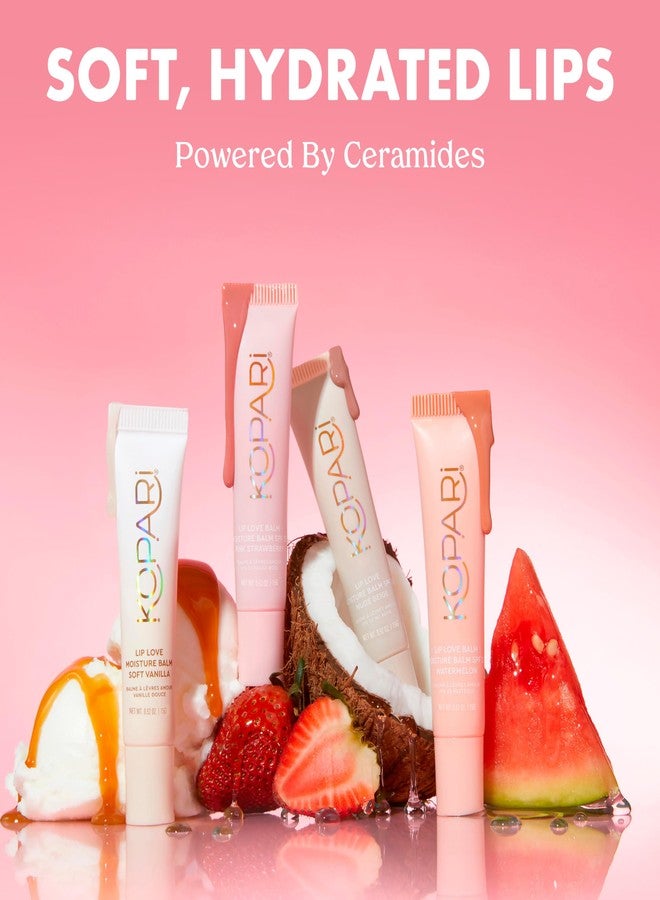 Kopari Lip Love Moisture Balm in Pink Strawberry SPF 30-100% Mineral Zinc Oxide Lip Sunscreen, Ceramide Hydrating Tinted Lip Balm, Clean Vegan & Reef-Friendly, 0.35 oz - Image 2
