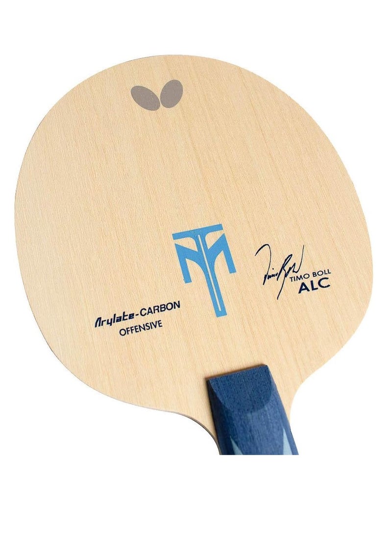 Butterfly Timo Boll ALC Table Tennis Blade Arylate-Carbon Fiber Blade Professional Butterfly Table Tennis Blade ST Handle Styles Made in Japan 4906901103399