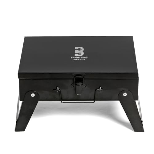 BRIGHTBERG Mirco Traveller Tandoori Grill For Home With 5 Skewers, Tong And Glove - Image 5