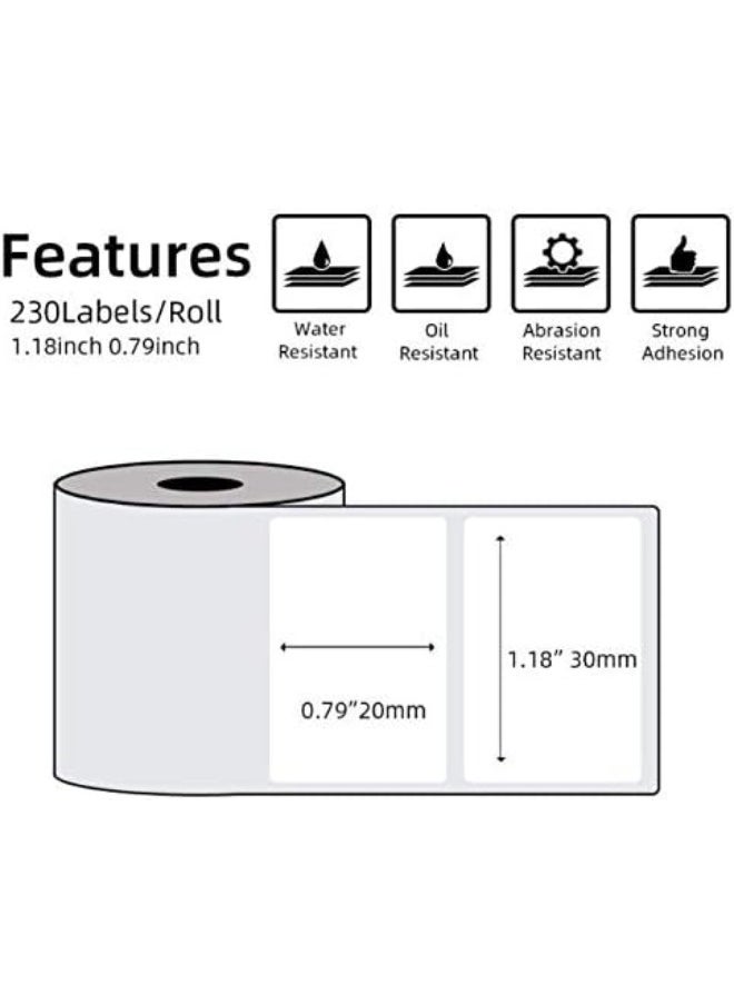 phomemo - Phomemo Pack of 4 Labels For Phomemo M110 M120 M200 M220 Label Maker Printer Self-Adhesive Price Barcode - Image 1