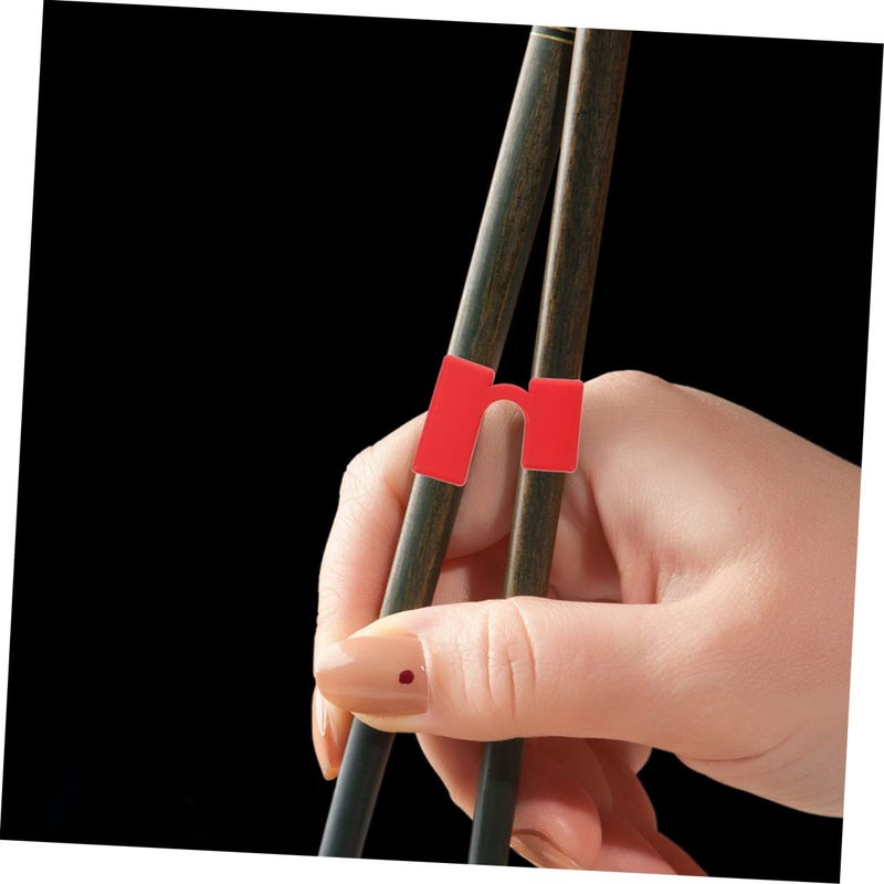 Black Chopstick Training Helper 6pcs Safe Smooth Design for Adult Beginners - Image 3