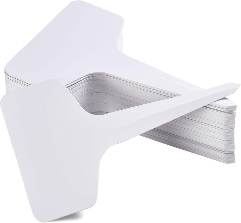 Mihey 150 Pcs 6x10cm Plant Labels T-Type Waterproof Garden Tags Nursery Markers Plant Identification Stakes, White - Image 3