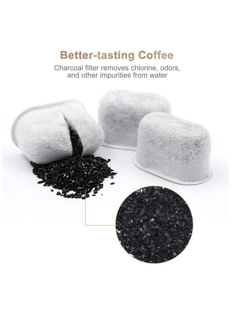 6 Pack Replacement Charcoal Water Filter Cartridges with Starter Kit Combo for Single Brewing System and Some Models of Breville - Image 3