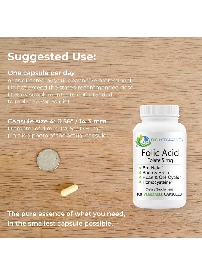 EcoIntegratives Folic Acid Capsules for Prenatal Health - Image 3
