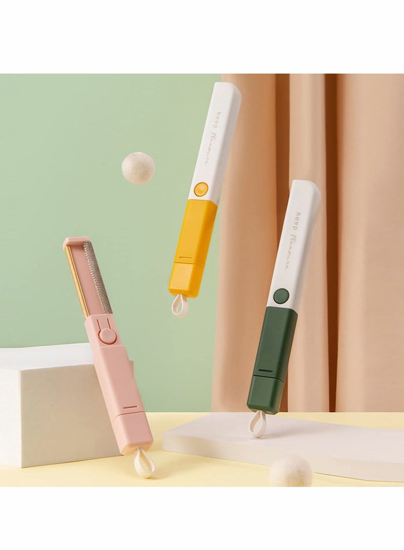 NIBEMINENT 1 Pet Hair/Fur & Lint Remover Brush Roller,Pure Aluminum Double Sided Fluff Removing Shaver With Self-Cleaning Base Fur Perfect for Clothes, Sofa, Carpet, Car Seat, Furniture (Pink) - Image 2