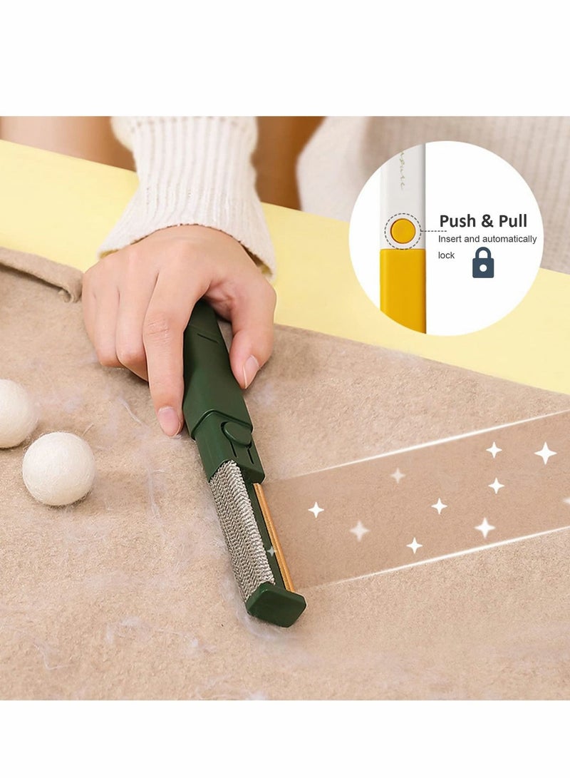 NIBEMINENT 1 Pet Hair/Fur & Lint Remover Brush Roller,Pure Aluminum Double Sided Fluff Removing Shaver With Self-Cleaning Base Fur Perfect for Clothes, Sofa, Carpet, Car Seat, Furniture (Pink) - Image 3