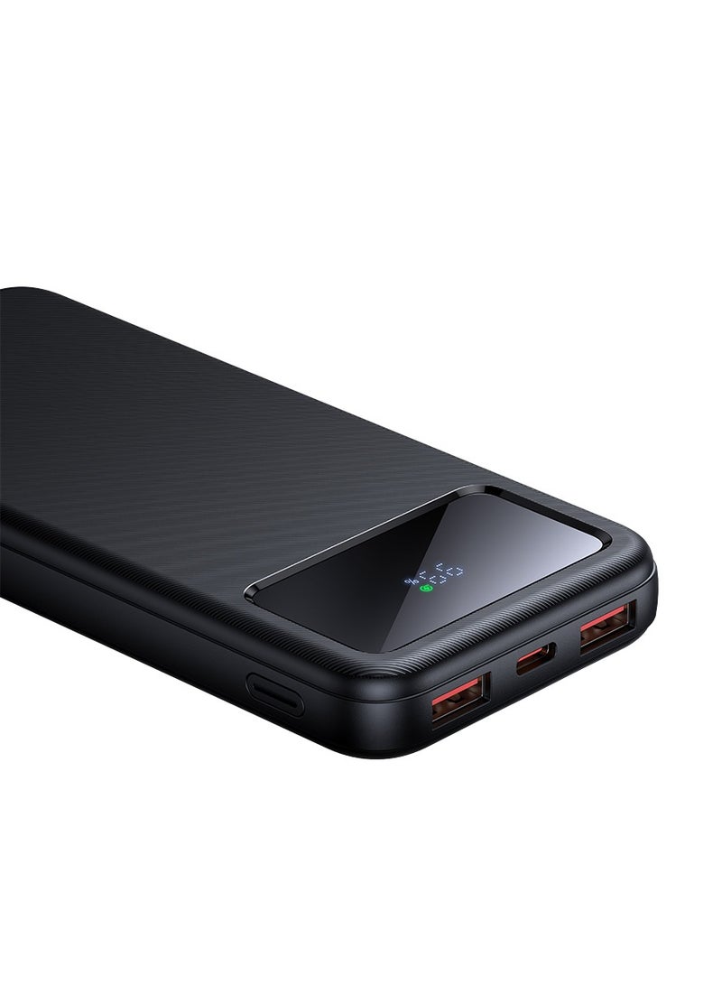 مكدودو باور بانك 4 في 1 شحن سريع 22.5 واط - مع شاشة LED كبيرة - 10000 مللي أمبير - مع كابل USB-A إلى C - MC-4220 - أسود - Image 2