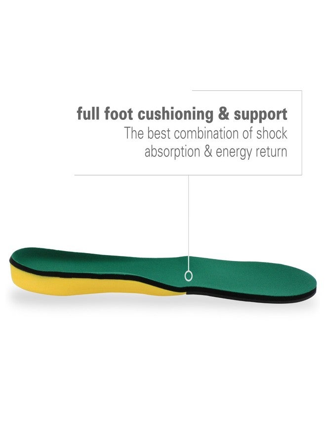 Spenco Polysorb Cross Trainer Athletic Cushioning Arch Support Shoe Insoles, Green, Women's 11-12.5/Men's 10-11.5 - Image 4