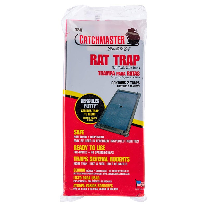 Catchmaster كاتشماستر - ألواح لاصقة للفئران - صينية لاصقة 48R - عبوة 2 - Image 1
