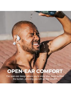 KASTWAVE Bone Conduction Headphones - 32GB Built-in Memory, Bluetooth 5.3, Lightweight, Open-Ear Wireless Headphones for Swimming and Running - Orange  - Image 2