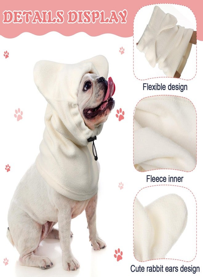 Clysee Winter Dog Hats Quiet Ears for Dogs Ear Muffs Pet Neck Warmer Scarf Hoodie Noise Protection Cover Beanie Head Wrap Costume for Pet Dog Cats(Apricot,XL) - Image 2