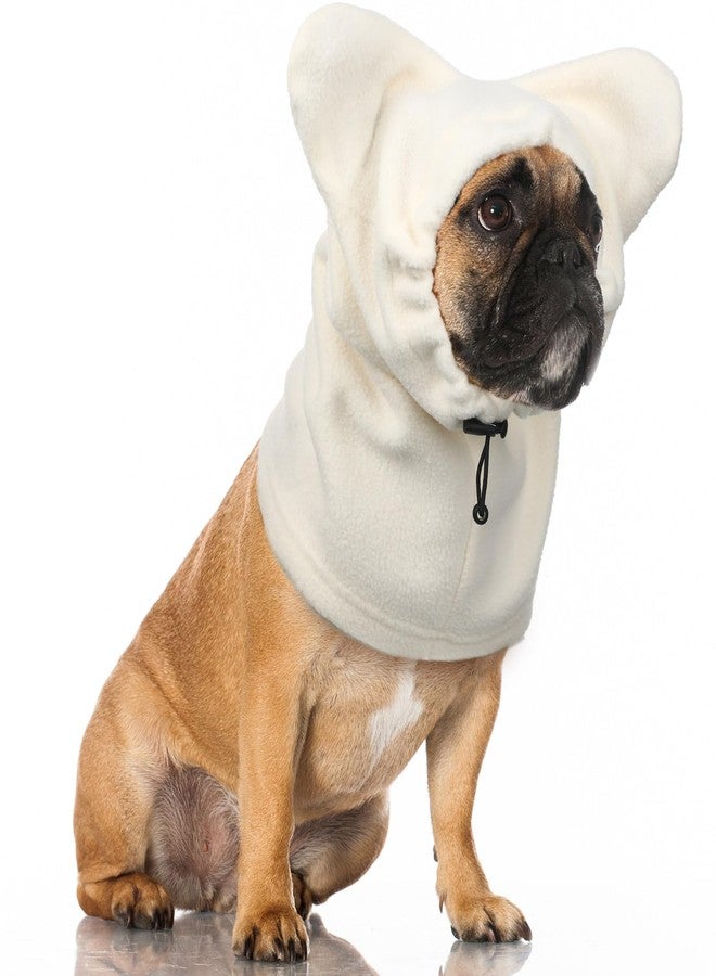 Clysee Winter Dog Hats Quiet Ears for Dogs Ear Muffs Pet Neck Warmer Scarf Hoodie Noise Protection Cover Beanie Head Wrap Costume for Pet Dog Cats(Apricot,XL) - Image 1