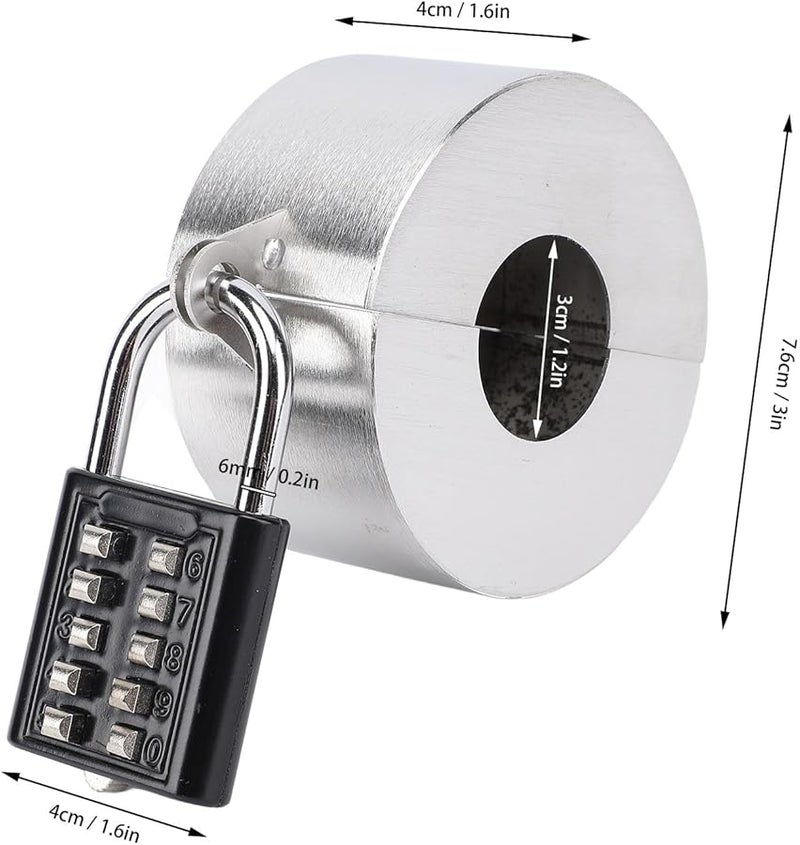 Combination Water Spigot Lock Outdoor Faucet Protector Black - Image 3