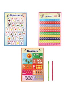 Generic Educational Preschool Poster Chart for Kids, Nursery Homeschool Kindergarten Classroom HomeTution Kids Room-Learn  - Image 2