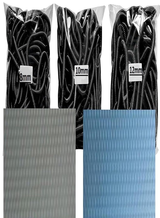 Dotpot Combo Pack for A/4 Spiral Binding Sheet 2 Packet (Grey & Transparrent) with Spiral Binding Black Ring 3 Packet(Ring Size - 8MM, 10MM, 12MM) - Image 1