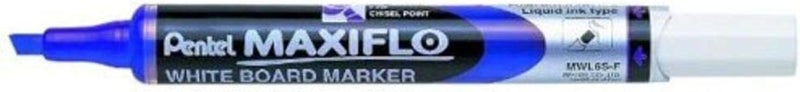 بنتل قلم تحديد السبورة البيضاء Pentel Maxiflo Slim Chisel Tip - أزرق - Image 1