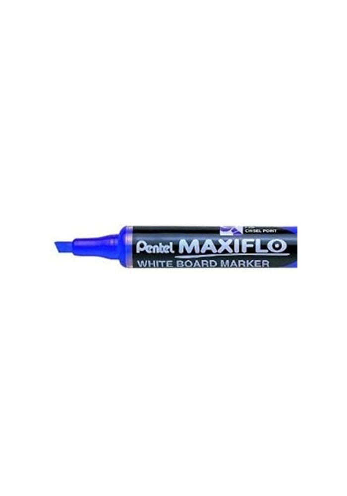 بنتل قلم تحديد السبورة البيضاء Pentel Maxiflo Slim Chisel Tip - أزرق - Image 3