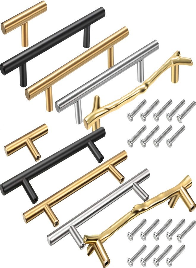 Ripeng 10 Pieces Handles for Resin Tray Molds, Stainless Steel Tray Handles Hardware with Screw Sets Drawer Kitchen Cabinet Door Pulls for Resin Crafts DIY Making Silicone Serving Tray Decoration - Image 1