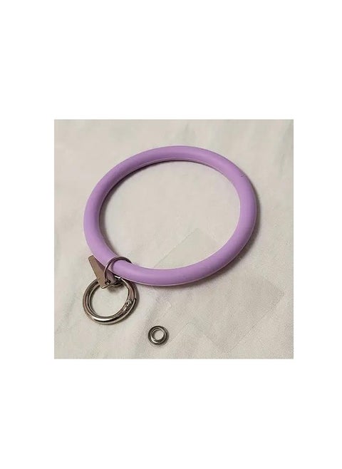 Silicone Loop Lanyard with Phone Holder, Universal Mobile Strap with Key Chain Ring