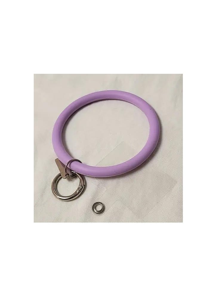 Generic - Silicone Loop Lanyard with Phone Holder, Universal Mobile Strap with Key Chain Ring - Image 1