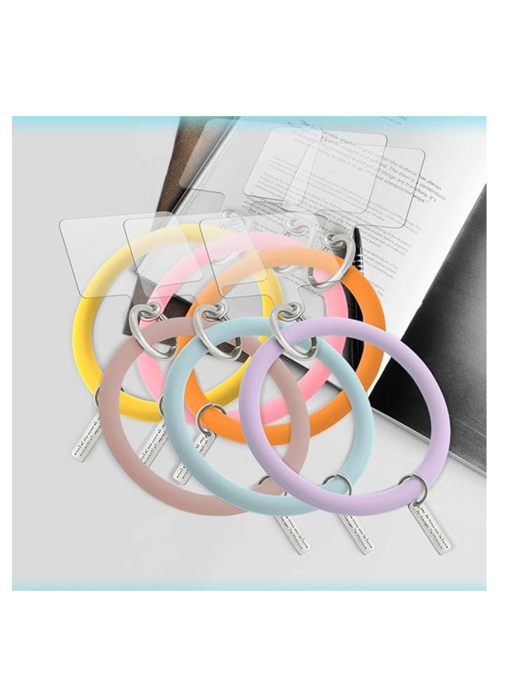 Generic - Silicone Loop Lanyard with Phone Holder, Universal Mobile Strap with Key Chain Ring - Image 1