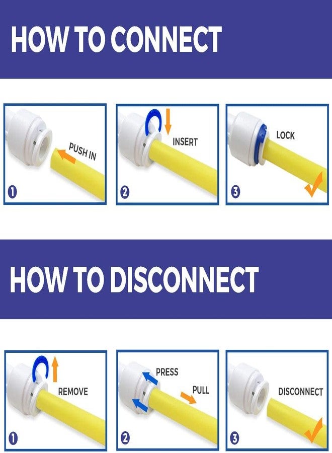 آي سبرينج صمام الكرة الخطي iSpring ABV1K مع تركيب سريع × 1/4 بوصة يناسب معظم أنظمة مياه التناضح العكسي، أبيض - Image 2