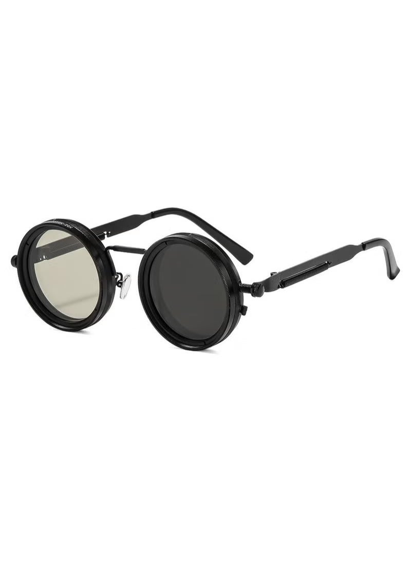 Adjustable ND9 Polarized Sunglasses – UV Protection, 9-Level Light Reduction, Anti-Glare HD Lenses for Day & Night Use, Outdoor Driving, Fishing, Camping, Lightweight & Comfortable Frame(Black) - Image 1
