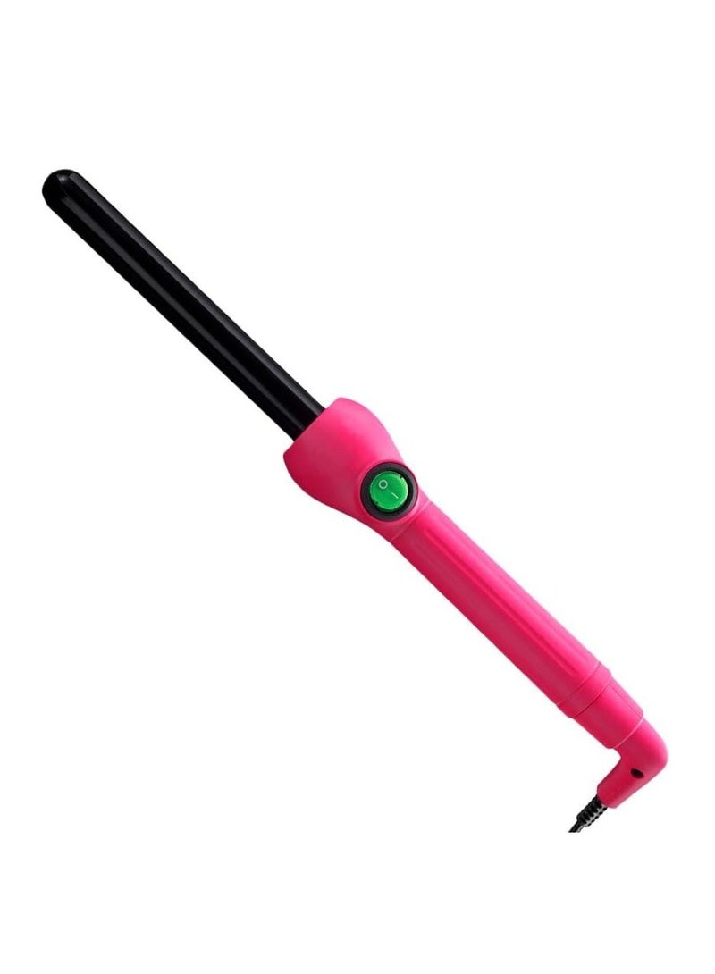 Curling Iron, Hair Curling Wand for Long Short Hair, Dual Voltage Curling Iron, Wand Curling Iron with Negative Ions Black/Pink - Image 5