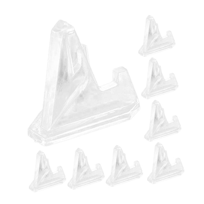 8 Pcs Mini Easel Stand For Coins Trading Cards Collectibles Display Holder Rack - Image 2