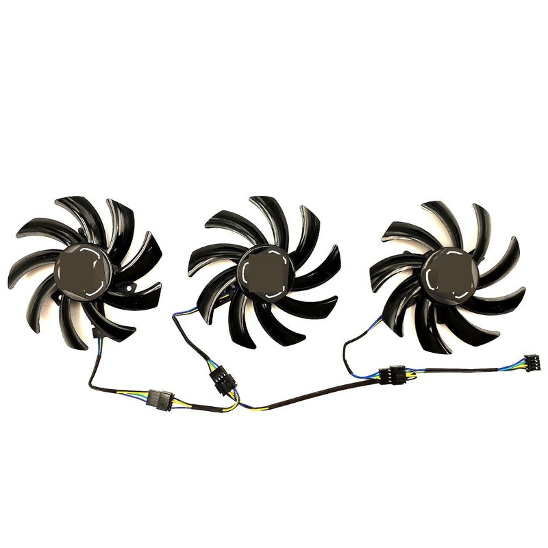 for XFX for Radeon RX6700XT for Speedster SWFT 309 Core Graphics Card Replacement Fan Easy to Replace(Set of Three Fans) - Image 1
