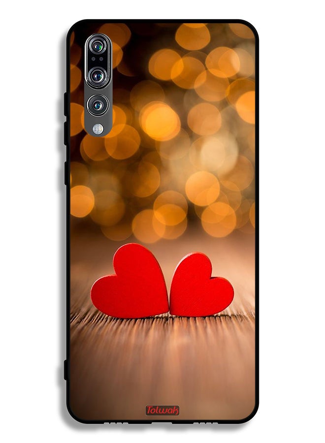 Tolwak Huawei P20 Pro Protective Case Cover Two Beautiful Hearts  - Image 2