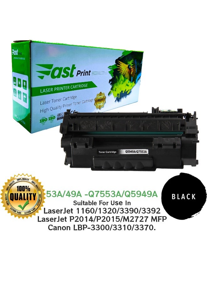 فاست برينت حبر 53A/49A أسود - Q7553A/Q5949A - Image 1